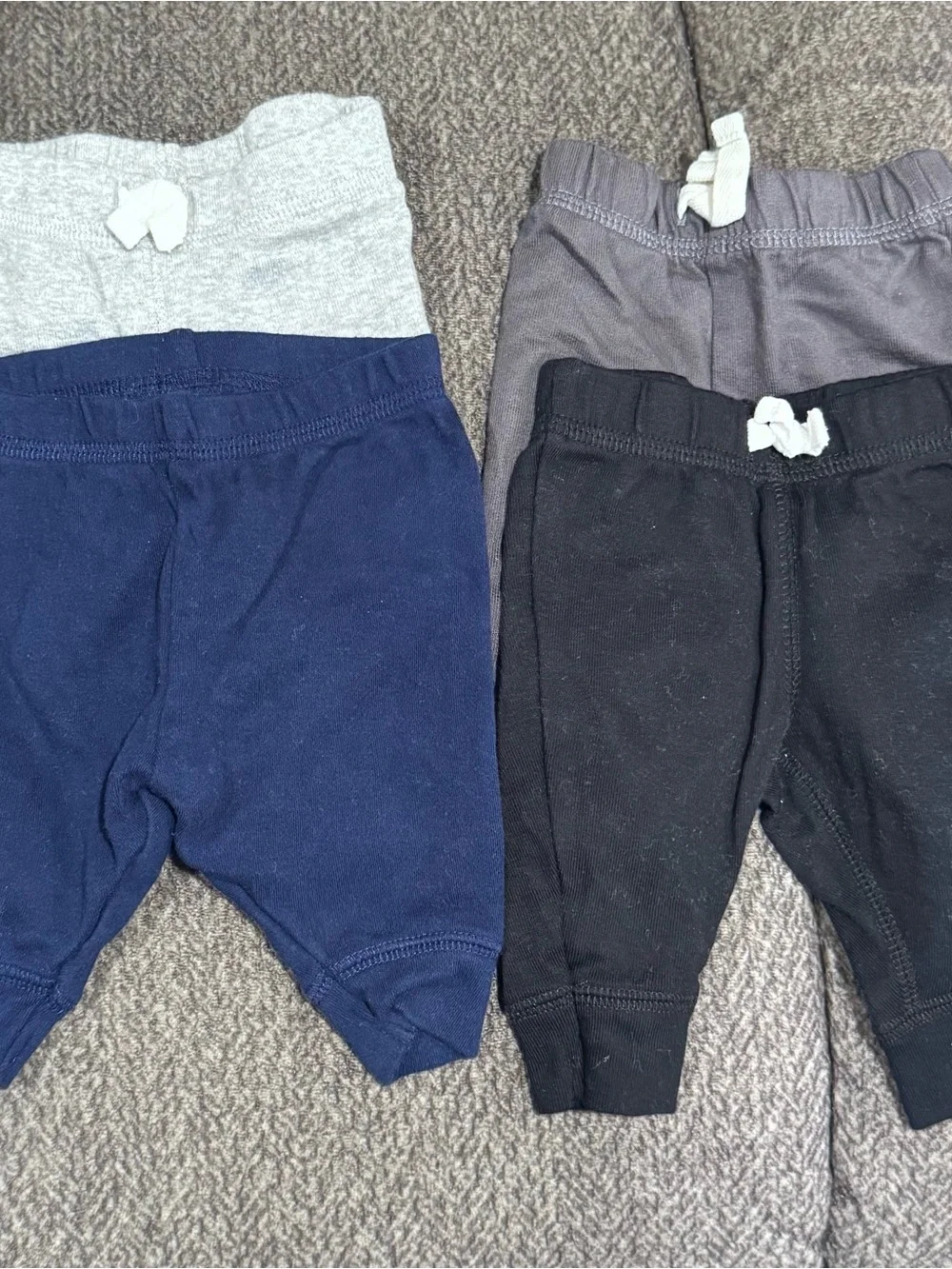 Newborn - Carter's Baby Jogger Pants Bundle - Navy, Black, Gray, Charcoal